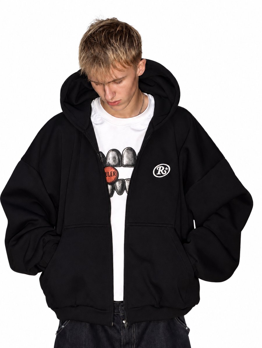 RULER  BOXY ZIP HOODIE